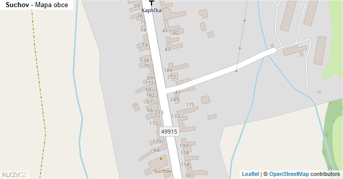 Suchov - mapa obce