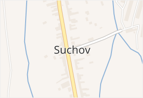 Suchov v obci Suchov - mapa části obce