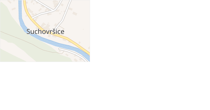 Suchovršice v obci Suchovršice - mapa části obce