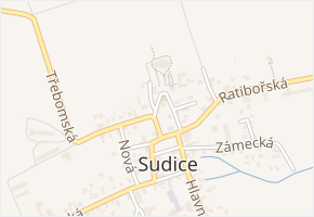 Kostelní v obci Sudice - mapa ulice