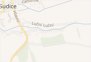 Novoměstská v obci Sudice - mapa ulice