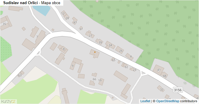 Sudislav nad Orlicí - mapa obce