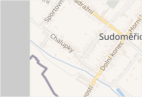 Chaloupky v obci Sudoměřice - mapa ulice