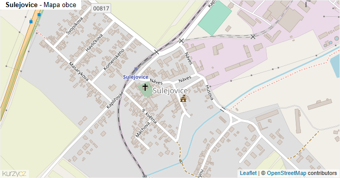 Sulejovice - mapa obce