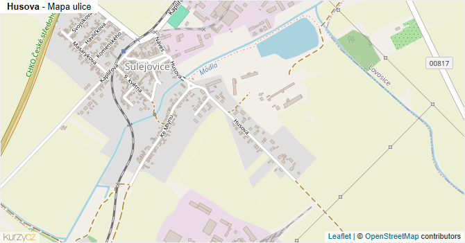 Husova - mapa ulice