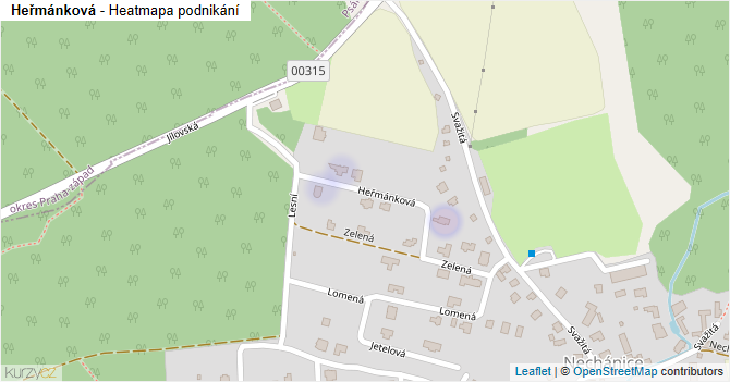 Heřmánková - mapa podnikání