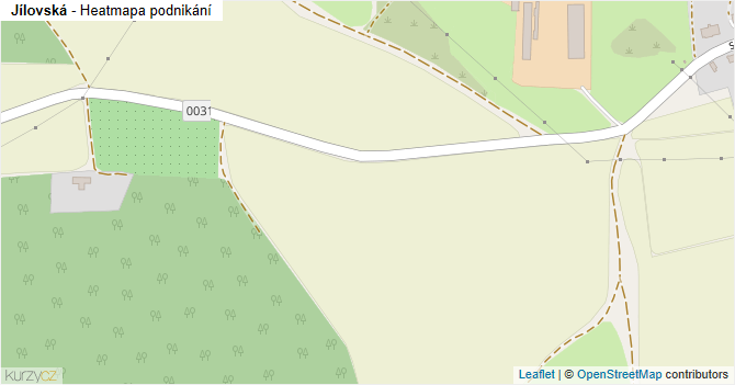 Jílovská - mapa podnikání