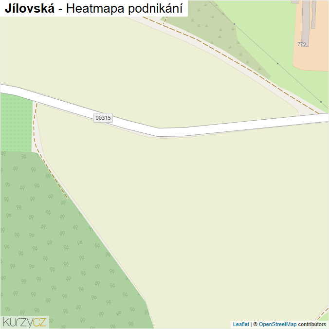 Mapa Jílovská - Firmy v ulici.