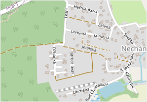 Jitrocelová v obci Sulice - mapa ulice