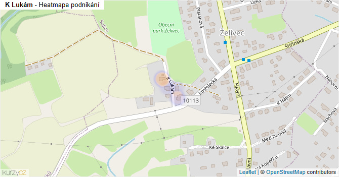 K Lukám - mapa podnikání