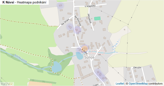 K Návsi - mapa podnikání