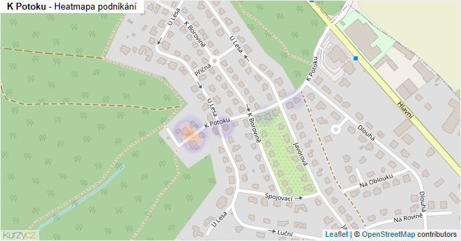 K Potoku - mapa podnikání