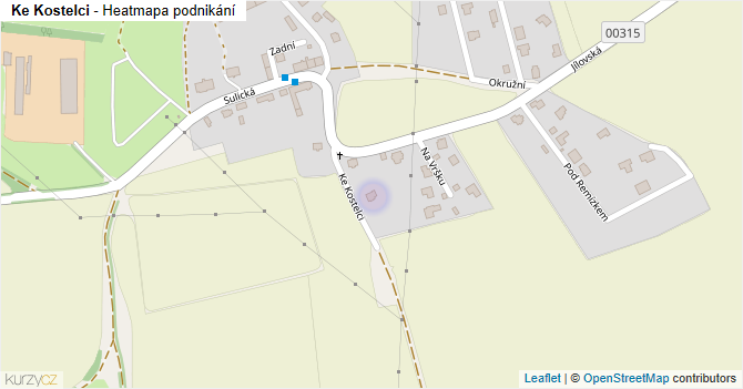 Ke Kostelci - mapa podnikání