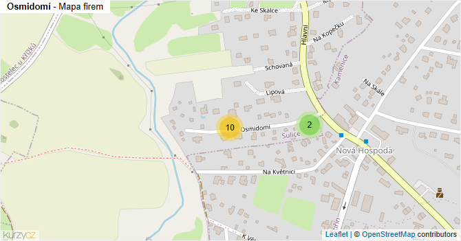Osmidomí - mapa firem