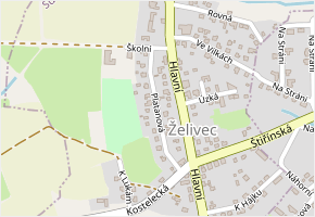 Platanová v obci Sulice - mapa ulice