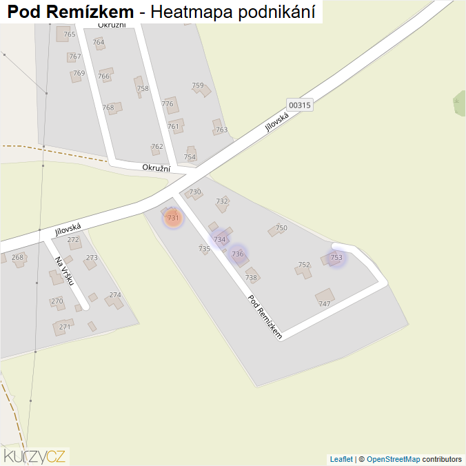 Mapa Pod Remízkem - Firmy v ulici.