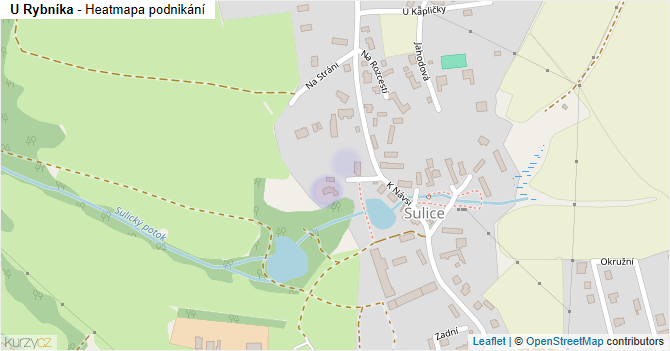 U Rybníka - mapa podnikání