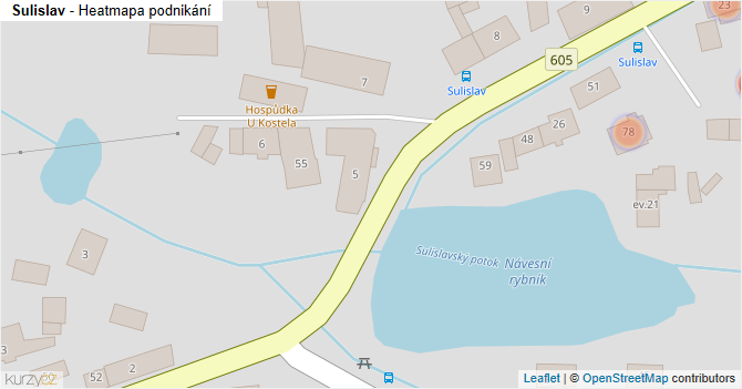 Sulislav - mapa podnikání