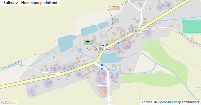 Sulislav - mapa podnikání