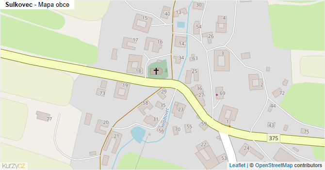 Sulkovec - mapa obce