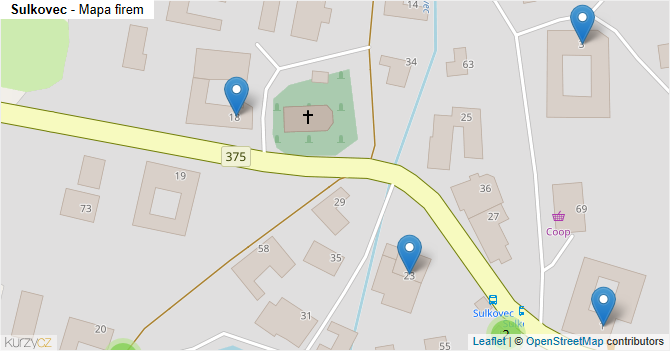 Sulkovec - mapa firem