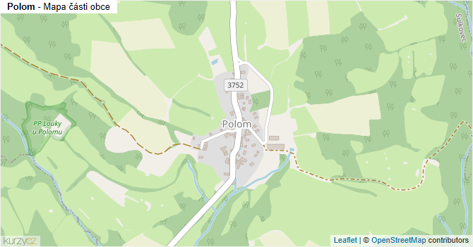 Polom - mapa části obce