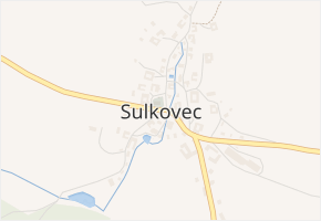 Sulkovec v obci Sulkovec - mapa části obce
