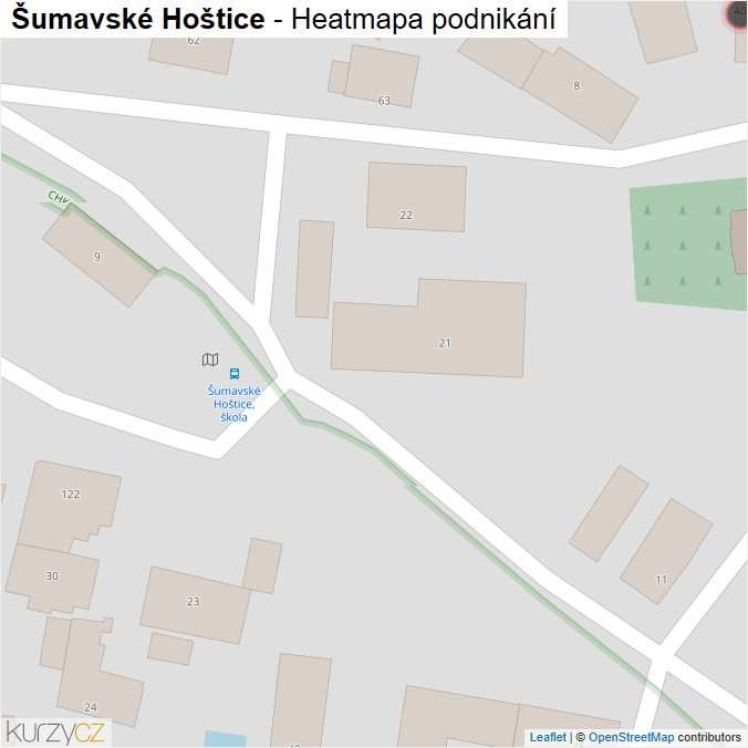 Mapa Šumavské Hoštice - Firmy v obci.
