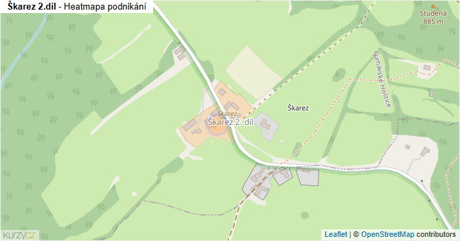 Škarez 2.díl - mapa podnikání