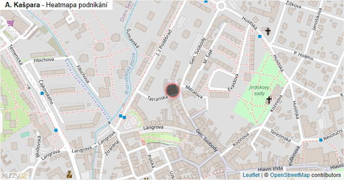 A. Kašpara - mapa podnikání