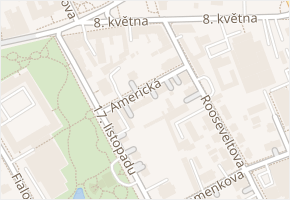 Americká v obci Šumperk - mapa ulice