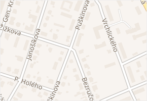 Bezručova v obci Šumperk - mapa ulice