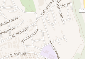 Blahoslavova v obci Šumperk - mapa ulice