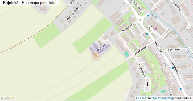 Bojnická - mapa podnikání