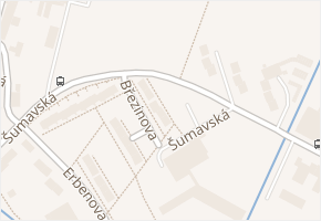 Březinova v obci Šumperk - mapa ulice