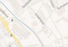 Erbenova v obci Šumperk - mapa ulice