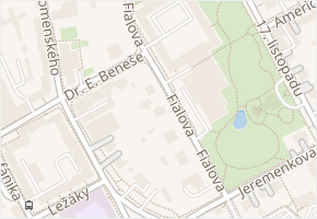 Fialova v obci Šumperk - mapa ulice