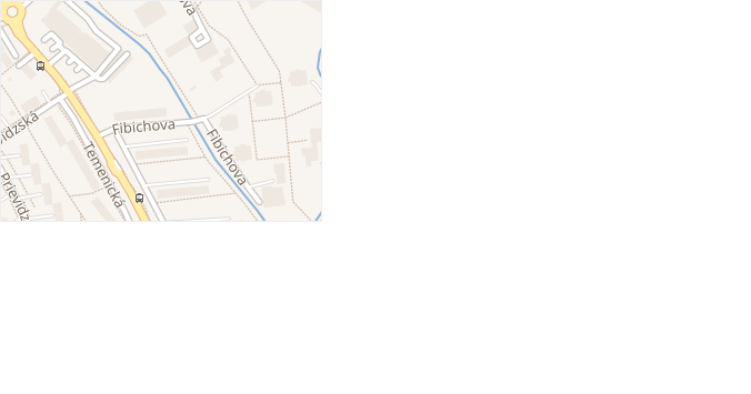 Fibichova v obci Šumperk - mapa ulice