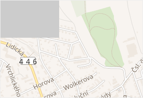 Hálkova v obci Šumperk - mapa ulice