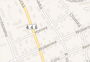 Horova v obci Šumperk - mapa ulice