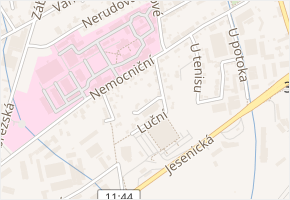 Květná v obci Šumperk - mapa ulice