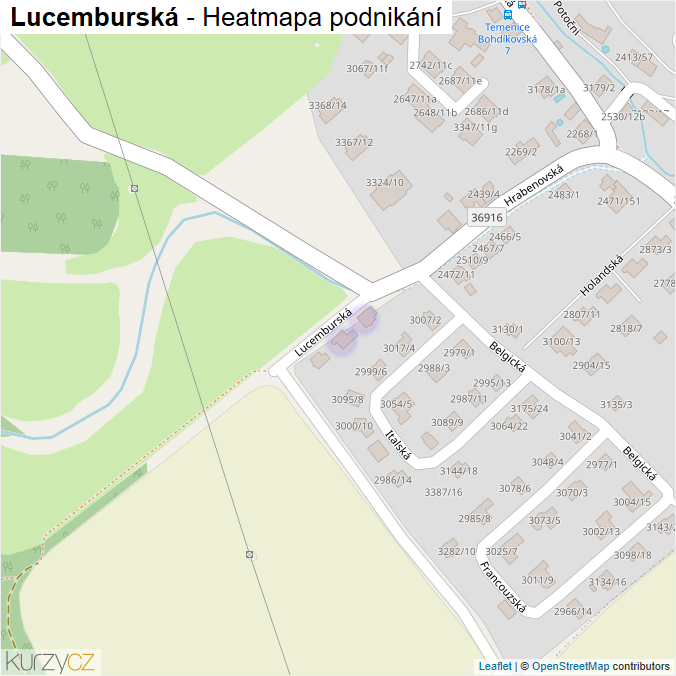 Mapa Lucemburská - Firmy v ulici.