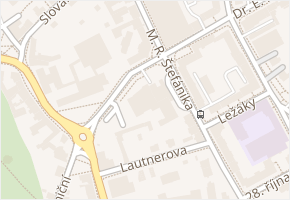 M. R. Štefánika v obci Šumperk - mapa ulice