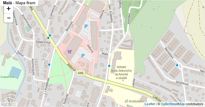 Malá - mapa firem