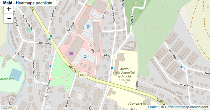 Malá - mapa podnikání