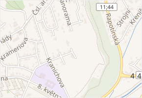 Na Svahu v obci Šumperk - mapa ulice