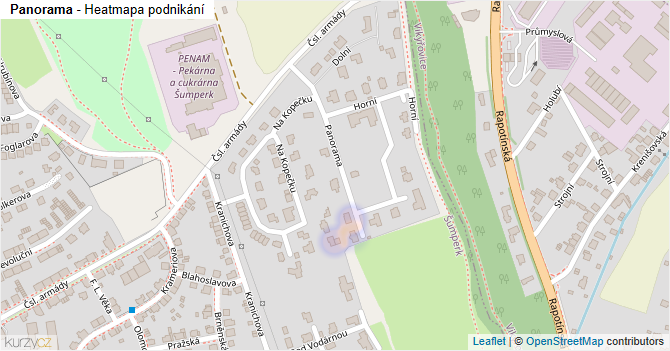 Panorama - mapa podnikání