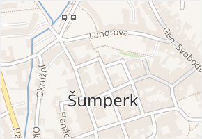 Polská v obci Šumperk - mapa ulice
