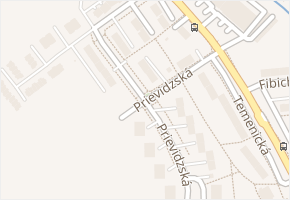 Prievidzská v obci Šumperk - mapa ulice