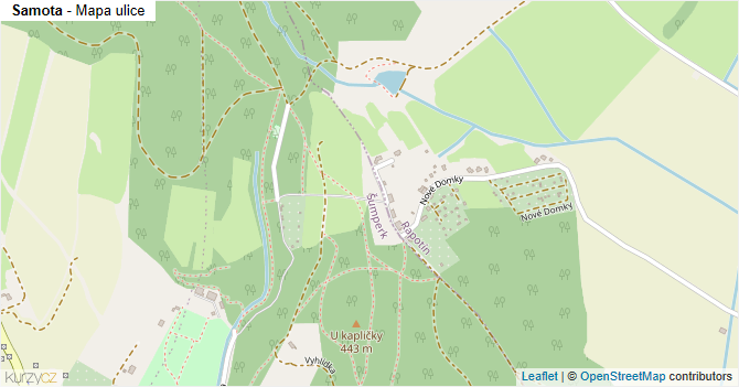 Samota - mapa ulice